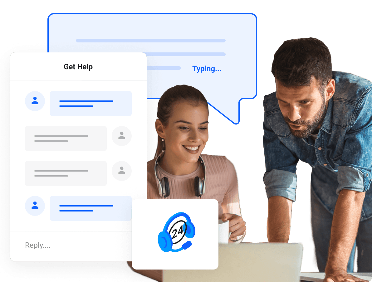 我们的技术团队 24/7 全天候为您提供帮助！